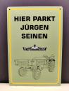 Fendt GT 230 Blechschild mit Wunschnamen